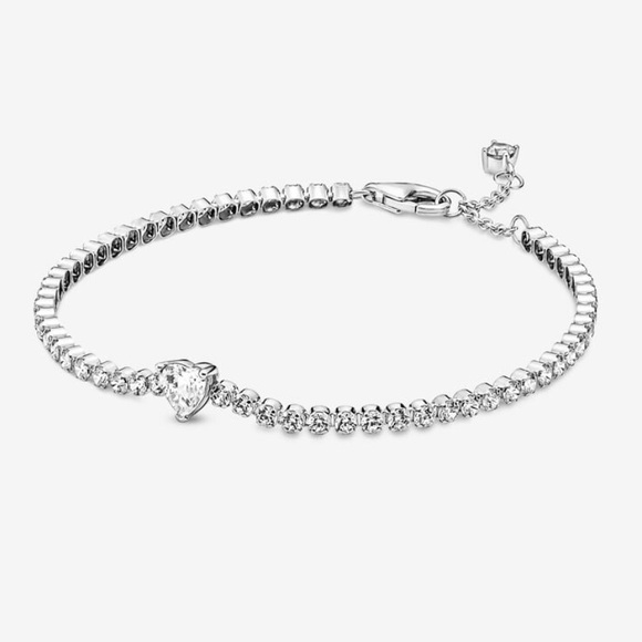 Pandora Jewelry - Pandora Sparkling Heart Tennis Bracelet